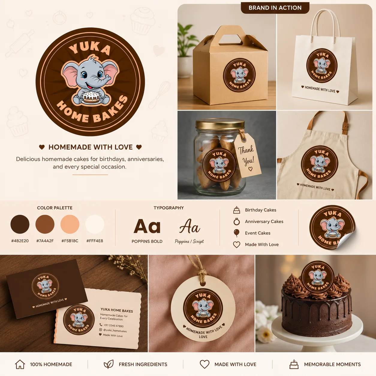 Yuka Home Bakes — Brand Identity