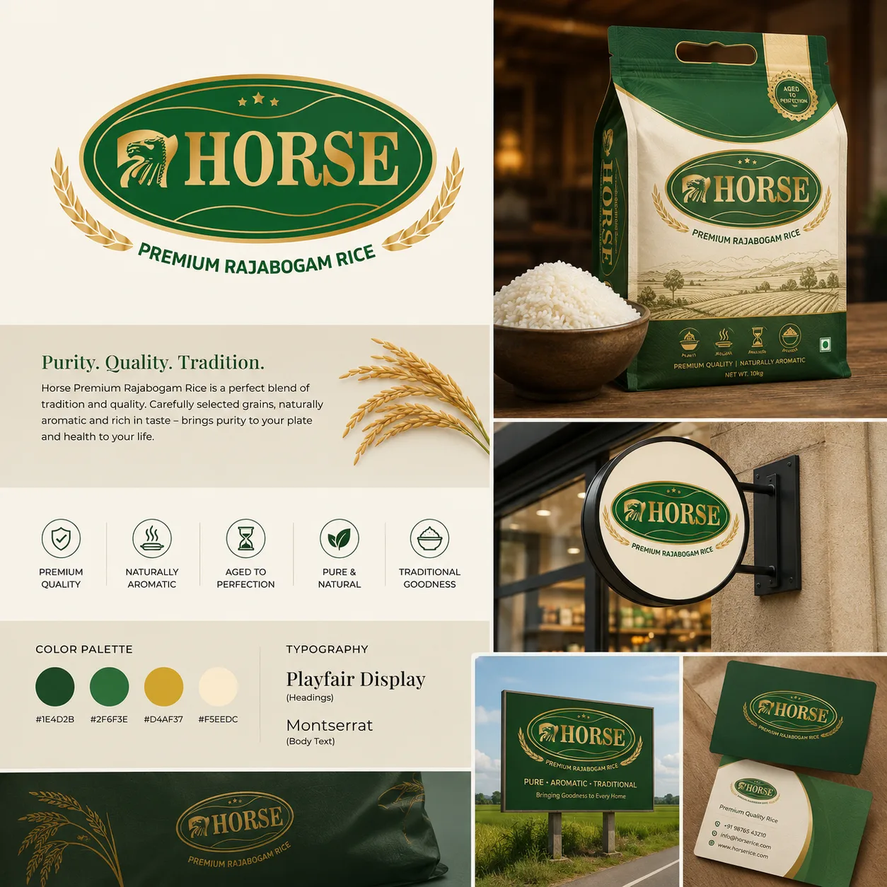 Horse Premium Rice — Brand Identity