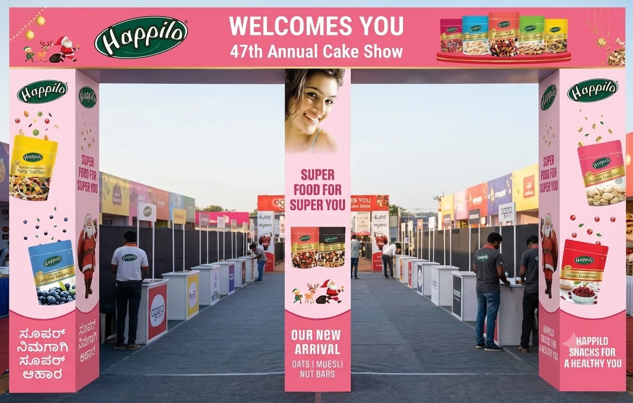 Happilo — Cake Show Entrance Arch