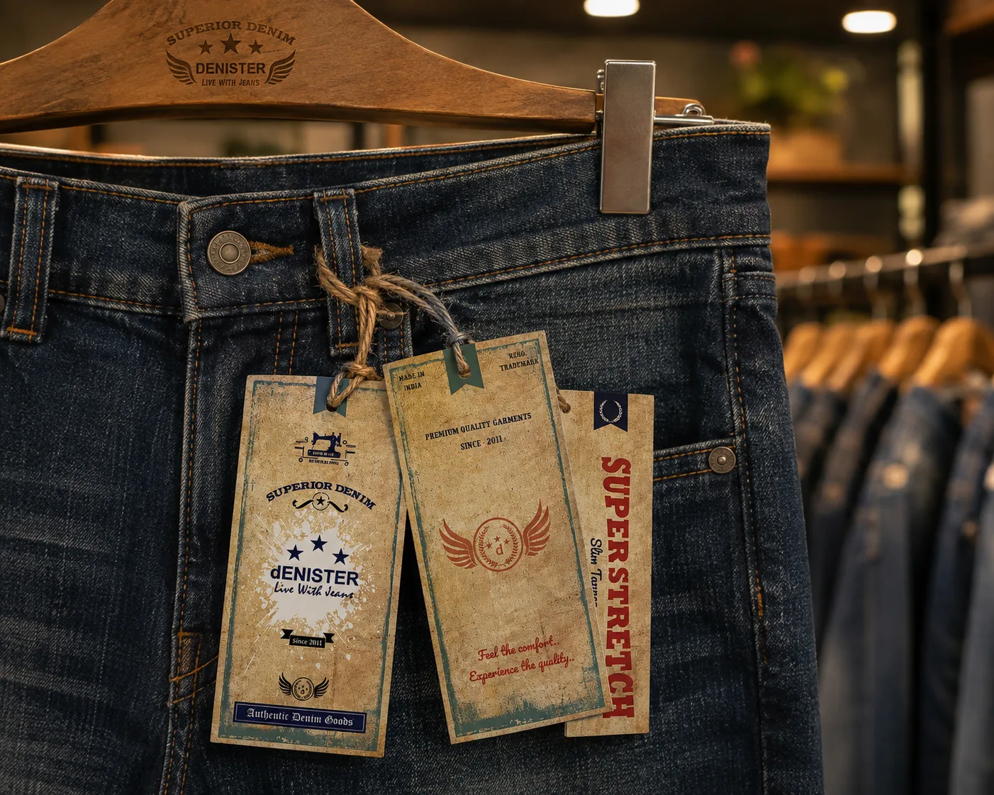 Denister — Denim Tag Design